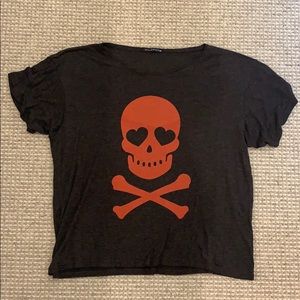 Wildfox Skull & Bones Tee Shirt